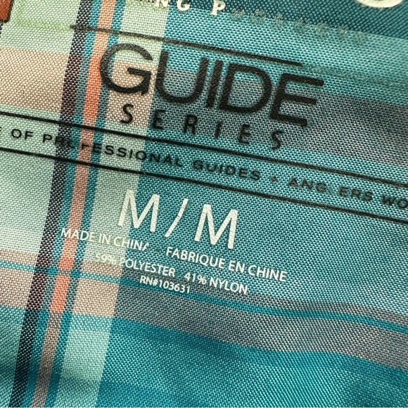 Simms Women’s Snap Button Down Shirt Longsleeve Outdoor Fishing UPF 50+ Blue M - Picture 10 of 13